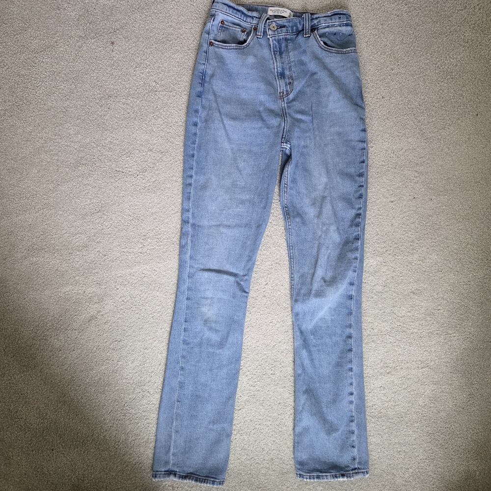 Abercrombie & Fitch Slim Straight Blue Women's Jeans Size 26/2R